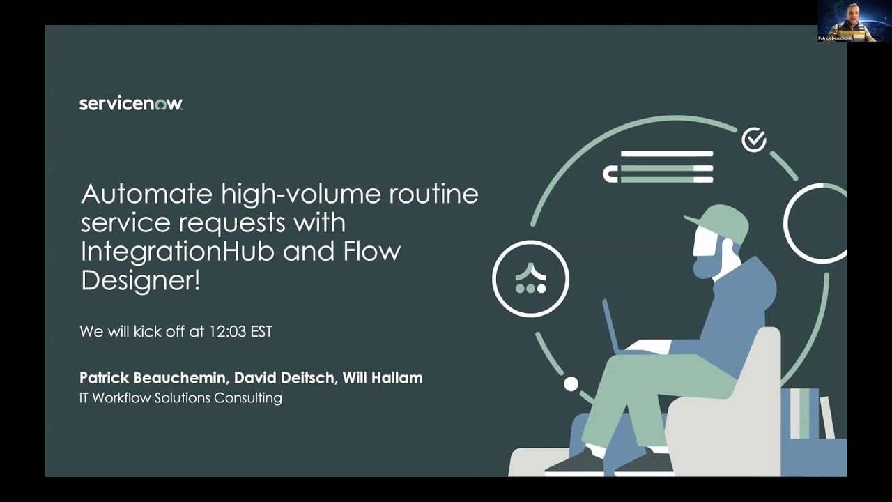 How To - Automate high-volume routine service requests with integrationHub and Flow Designer!